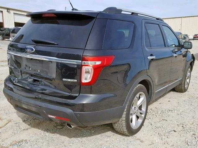 1FM5K7F85FGA20603 - 2015 FORD EXPLORER L BLACK photo 4