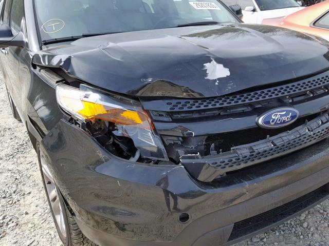 1FM5K7F85FGA20603 - 2015 FORD EXPLORER L BLACK photo 9