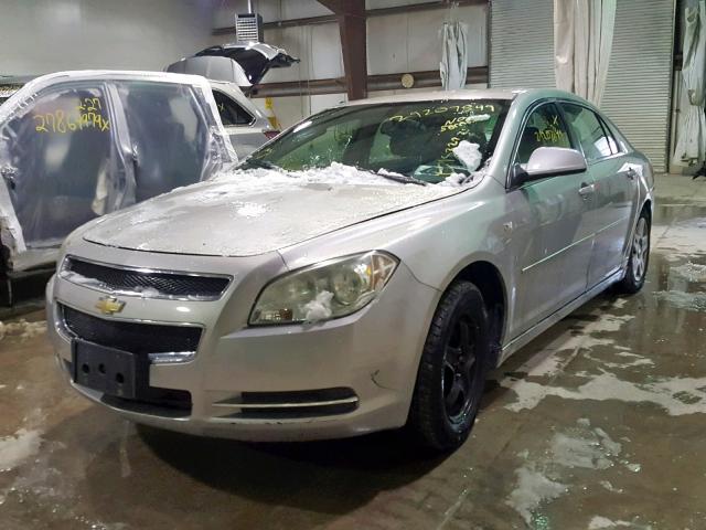 1G1ZH57B08F182627 - 2008 CHEVROLET MALIBU 1LT SILVER photo 2