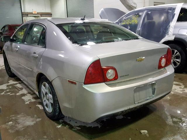 1G1ZH57B08F182627 - 2008 CHEVROLET MALIBU 1LT SILVER photo 3