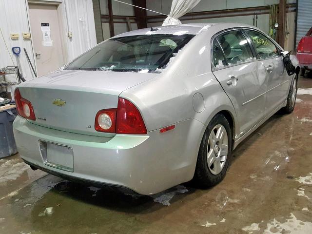 1G1ZH57B08F182627 - 2008 CHEVROLET MALIBU 1LT SILVER photo 4