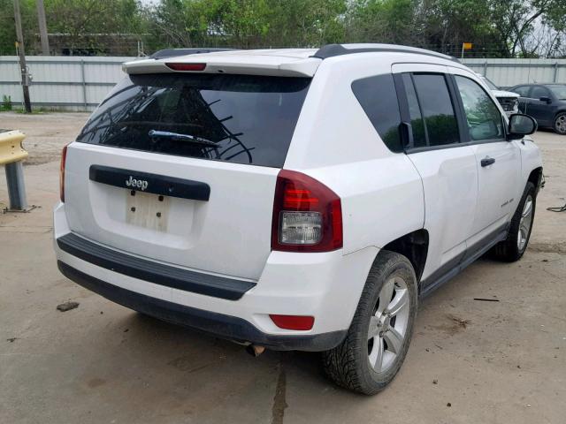 1C4NJCBB5ED624637 - 2014 JEEP COMPASS SP Ақ фото 4