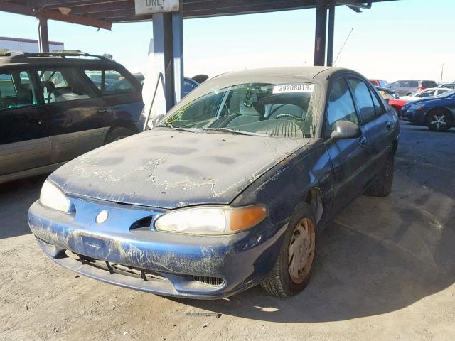 1MEFM13P8XW621666 - 1999 MERCURY TRACER LS BLUE photo 2