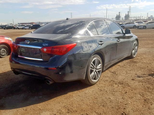 JN1BV7AP6FM341163 - 2015 INFINITI Q50 BASE BLACK photo 4