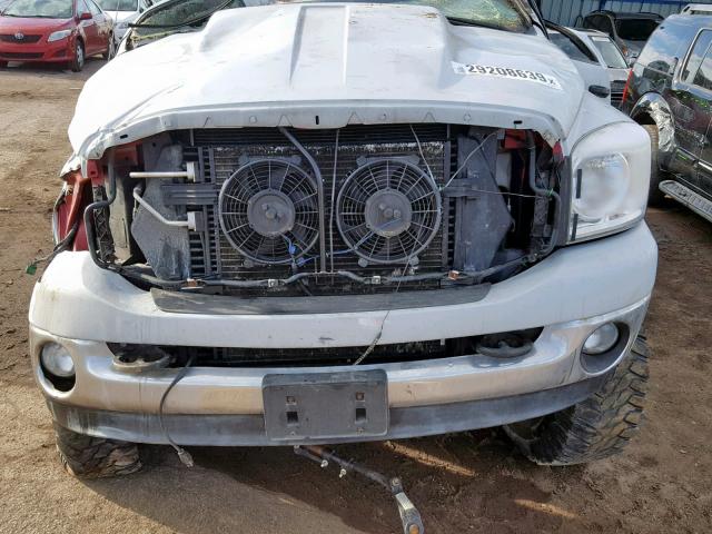 3D7KS29C87G747353 - 2007 DODGE RAM 2500 WHITE photo 7