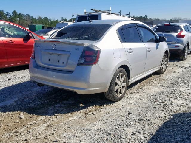 3N1AB6AP8CL676977 - 2012 NISSAN SENTRA 2.0 SILVER photo 4