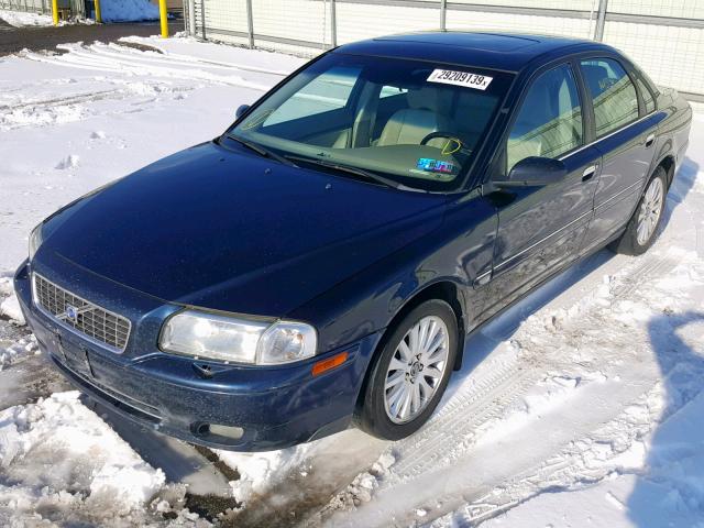 YV1TH592561441563 - 2006 VOLVO S80 2.5T BLUE photo 2