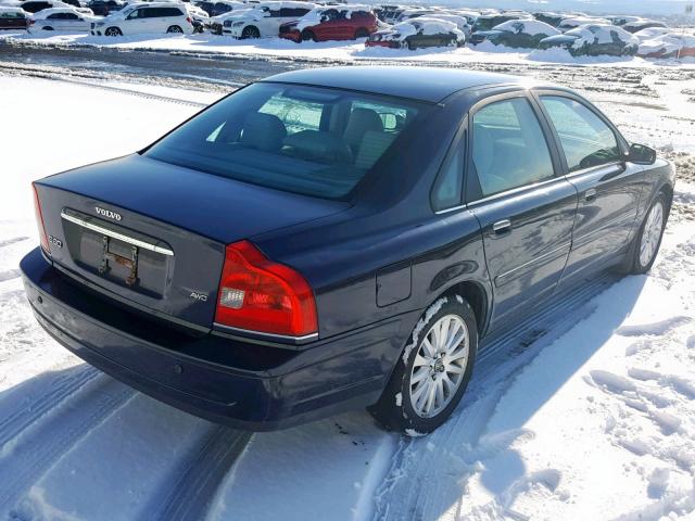 YV1TH592561441563 - 2006 VOLVO S80 2.5T BLUE photo 4