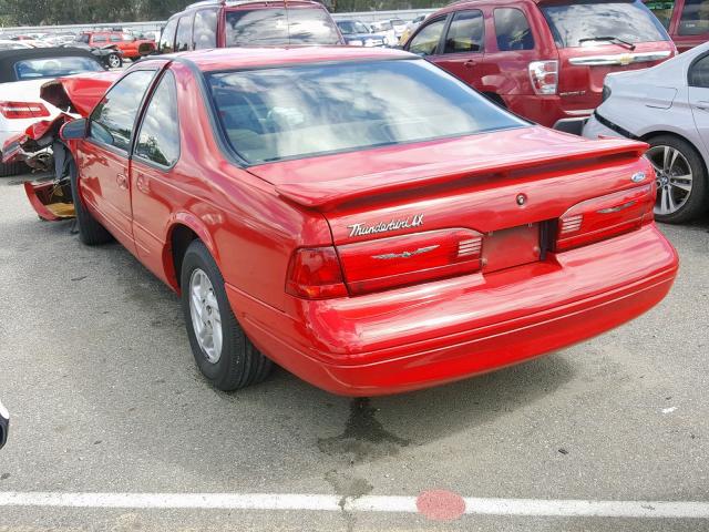 1FALP6241TH180063 - 1996 FORD THUNDERBIR RED photo 3