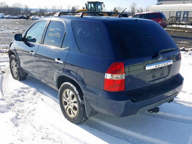 2HNYD18913H553864 - 2003 ACURA MDX TOURIN BLUE photo 3