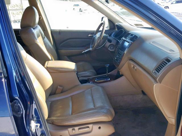 2HNYD18913H553864 - 2003 ACURA MDX TOURIN BLUE photo 5