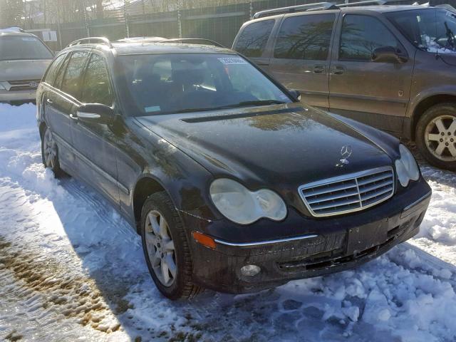 WDBRH81J15F646902 - 2005 MERCEDES-BENZ C 240 SPOR BLACK photo 1