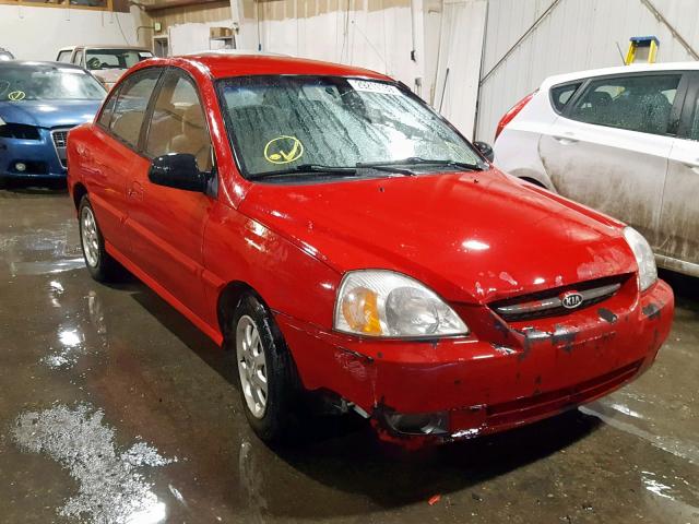 KNADC125936268616 - 2003 KIA RIO RED photo 1