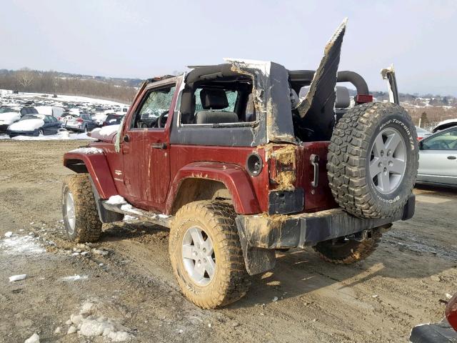 1J4FA54137L197269 - 2007 JEEP WRANGLER S RED photo 3