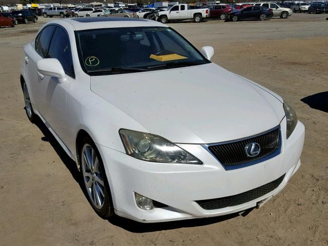 JTHBK262272045493 - 2007 LEXUS IS 250 WHITE photo 1