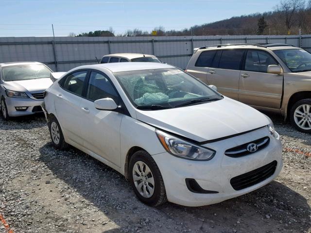 KMHCT4AE5GU110689 - 2016 HYUNDAI ACCENT SE WHITE photo 1