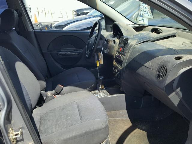 KL1TD66666B567723 - 2006 CHEVROLET AVEO BASE Графитовый фото 5