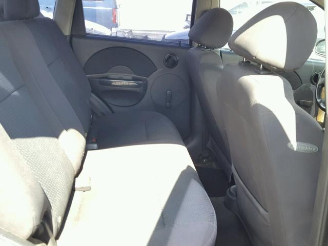 KL1TD66666B567723 - 2006 CHEVROLET AVEO BASE Графитовый фото 6