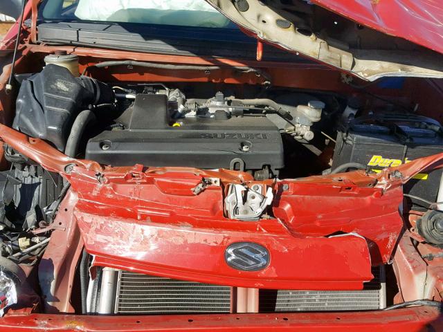 JS2RA41S435153487 - 2003 SUZUKI AERIO S RED photo 7