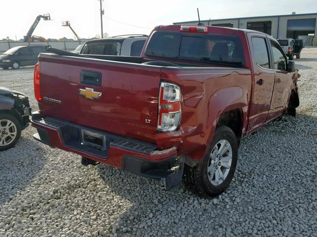 1GCGSCE12H1208494 - 2017 CHEVROLET COLORADO L RED photo 4