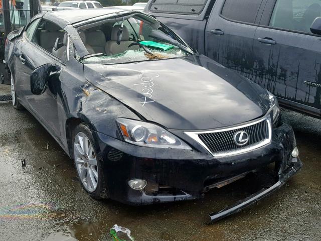 JTHFF2C27B2516590 - 2011 LEXUS IS 250 BLACK photo 1