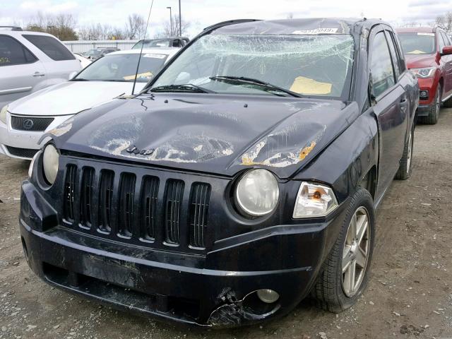 1J8FF47W27D431798 - 2007 JEEP COMPASS BLACK photo 2