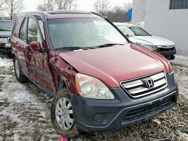 SHSRD788X5U327327 - 2005 HONDA CR-V EX RED photo 1