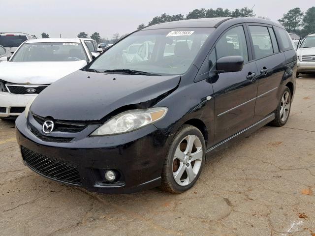 JM1CR293660113648 - 2006 MAZDA 5 BLACK photo 2