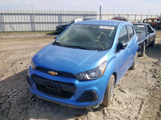 KL8CB6SA4GC605902 - 2016 CHEVROLET SPARK LS BLUE photo 2