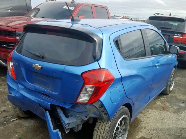 KL8CB6SA4GC605902 - 2016 CHEVROLET SPARK LS BLUE photo 4