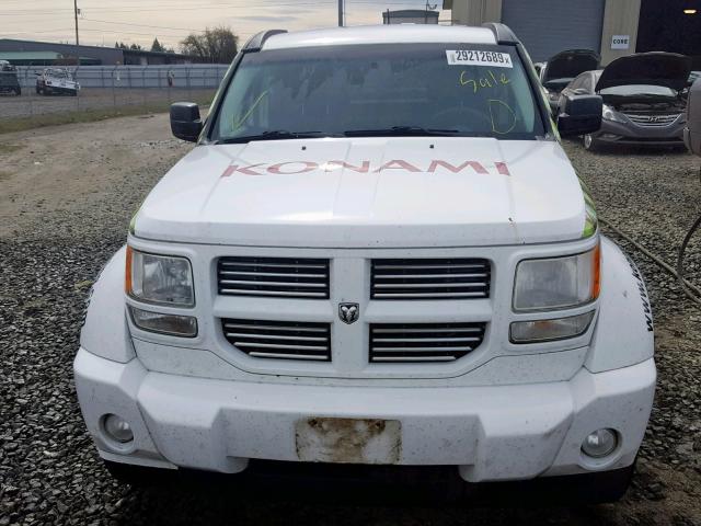 1D4PU4GK8BW597841 - 2011 DODGE NITRO HEAT WHITE photo 9