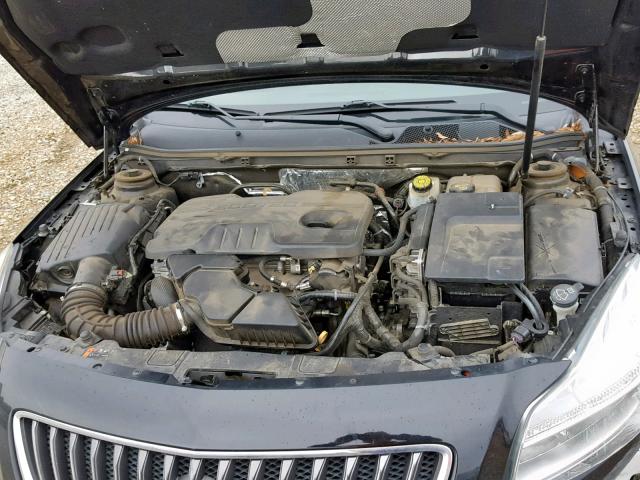 2G4GR5EK6C9175063 - 2012 BUICK REGAL BLACK photo 7