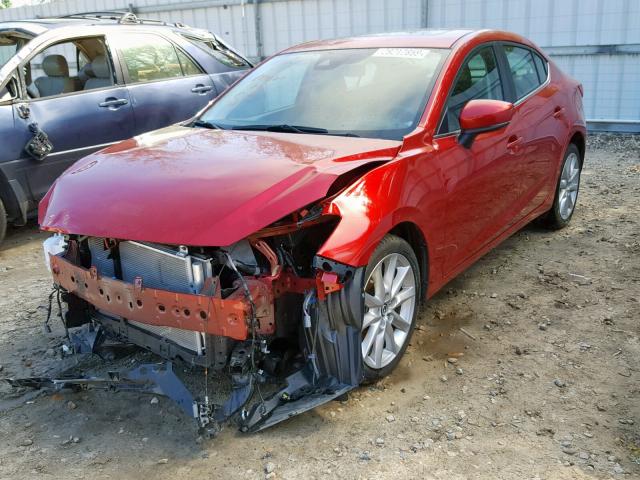 3MZBN1V75HM113387 - 2017 MAZDA 3 TOURING RED photo 2