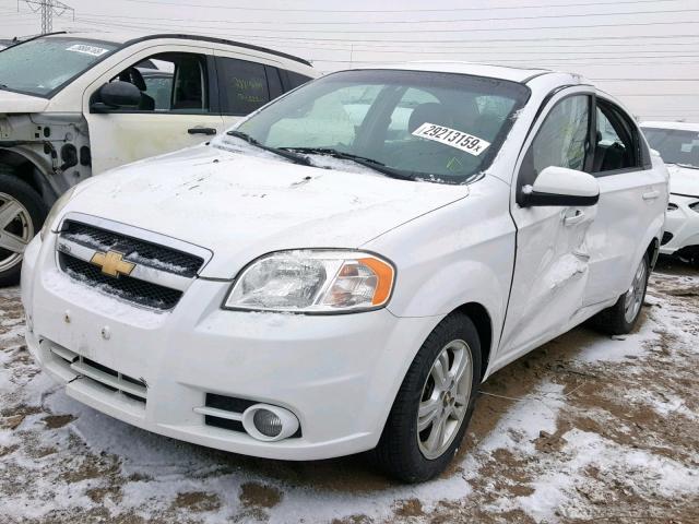 KL1TG5DE6BB129287 - 2011 CHEVROLET AVEO LT WHITE photo 2