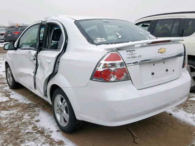 KL1TG5DE6BB129287 - 2011 CHEVROLET AVEO LT WHITE photo 3