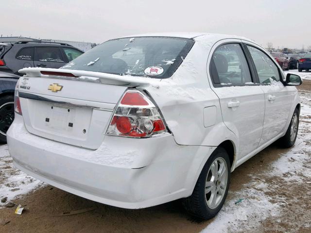 KL1TG5DE6BB129287 - 2011 CHEVROLET AVEO LT WHITE photo 4