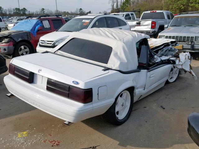 1FACP45E5LF207205 - 1990 FORD MUSTANG GT WHITE photo 4