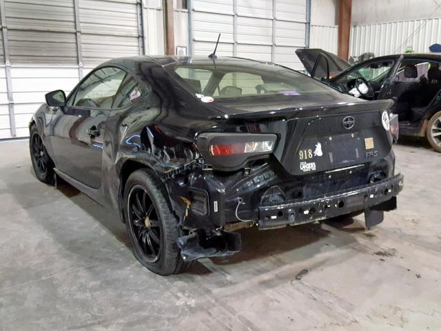 JF1ZNAA10D2729993 - 2013 TOYOTA SCION FR-S BLACK photo 3