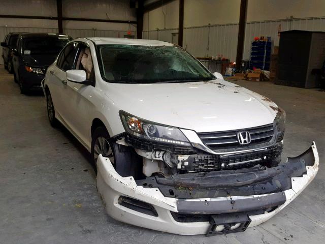 1HGCR2F37DA256220 - 2013 HONDA ACCORD LX WHITE photo 1