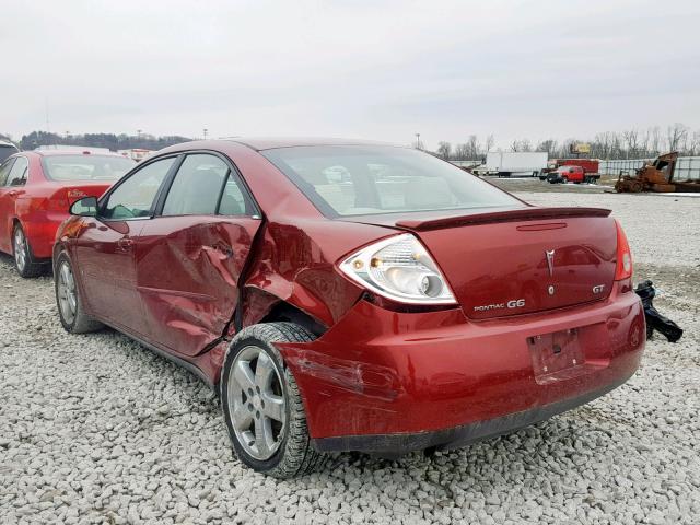 1G2ZH57N084159849 - 2008 PONTIAC G6 GT MAROON photo 3