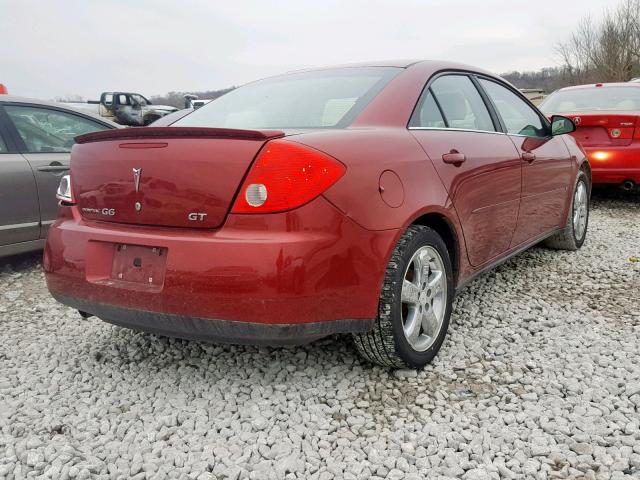 1G2ZH57N084159849 - 2008 PONTIAC G6 GT MAROON photo 4