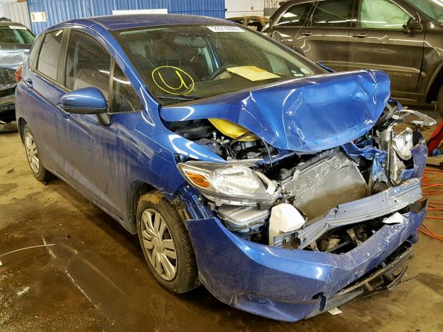 JHMGK5H58GX003668 - 2016 HONDA FIT LX BLUE photo 1