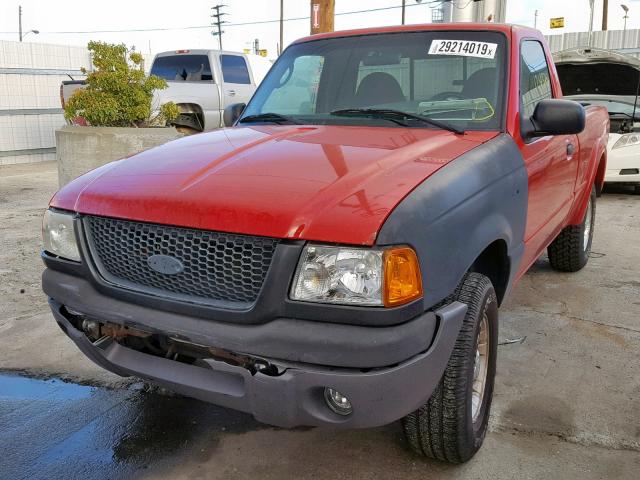 1FTYR10U33PB62640 - 2003 FORD RANGER RED photo 2