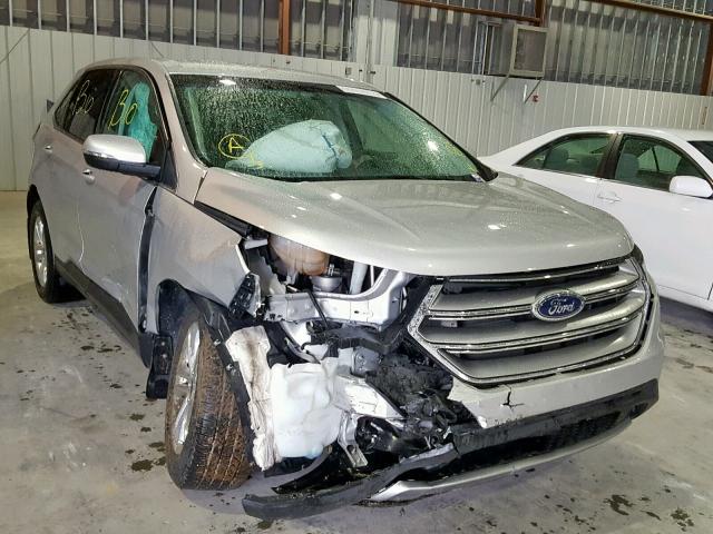 2FMTK3J87FBB15159 - 2015 FORD EDGE SEL SILVER photo 1