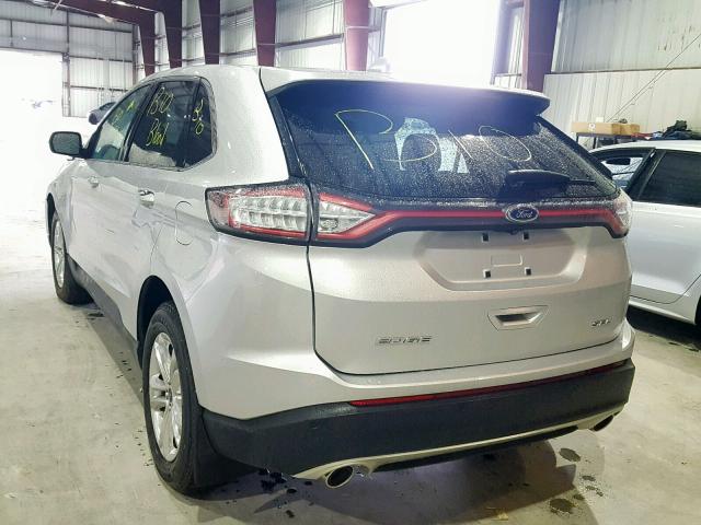 2FMTK3J87FBB15159 - 2015 FORD EDGE SEL SILVER photo 3