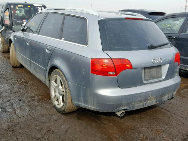 WAUKF78E07A118874 - 2007 AUDI A4 2.0T AV SILVER photo 3