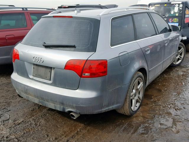 WAUKF78E07A118874 - 2007 AUDI A4 2.0T AV SILVER photo 4