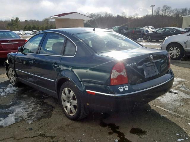 WVWRH63B01E158424 - 2001 VOLKSWAGEN PASSAT GLX 绿色 照片 3