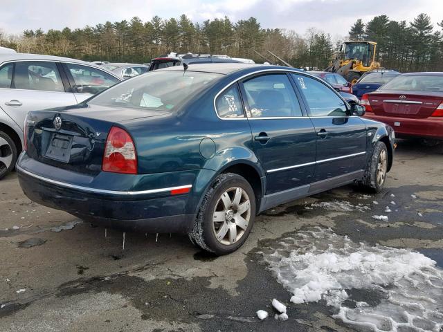 WVWRH63B01E158424 - 2001 VOLKSWAGEN PASSAT GLX 绿色 照片 4