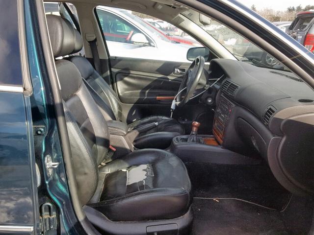 WVWRH63B01E158424 - 2001 VOLKSWAGEN PASSAT GLX 绿色 照片 5